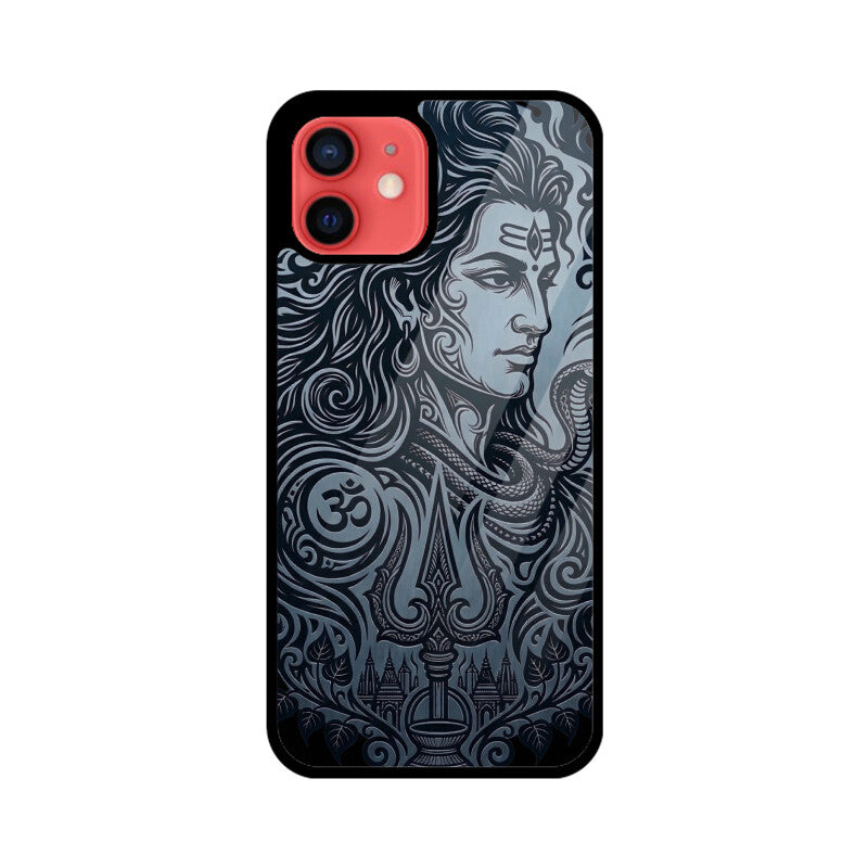 Gizmia – Designer iPhone Cases India | Artistic Covers from ₹399 - Mahadev iPhone Case – Premium Tempered Glass Cover | Gizmia