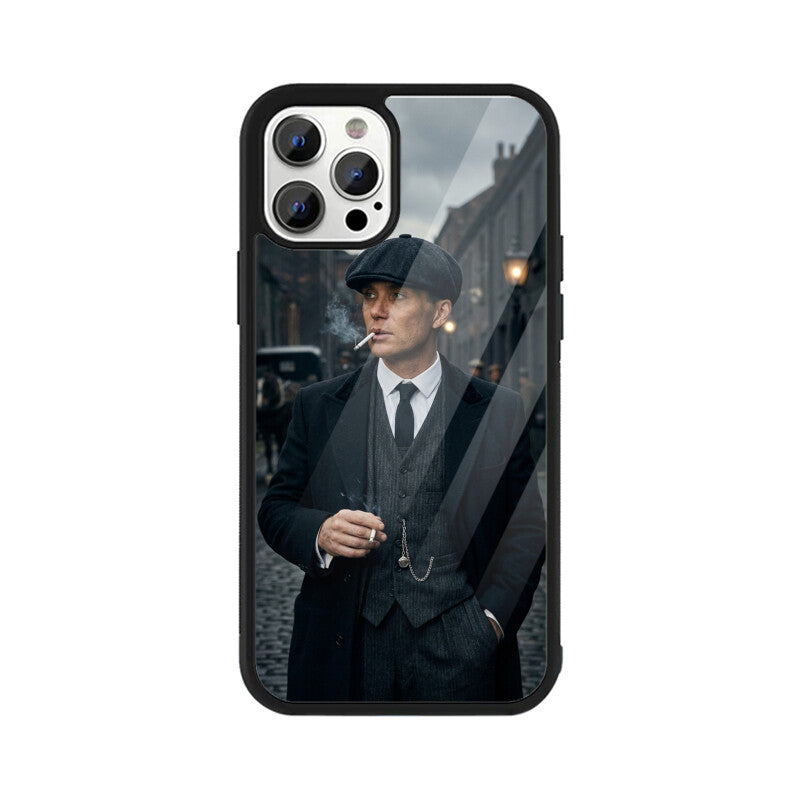 Thomas Shelby iPhone Case – Peaky Blinders Minimalist Glass Cover | Gizmia