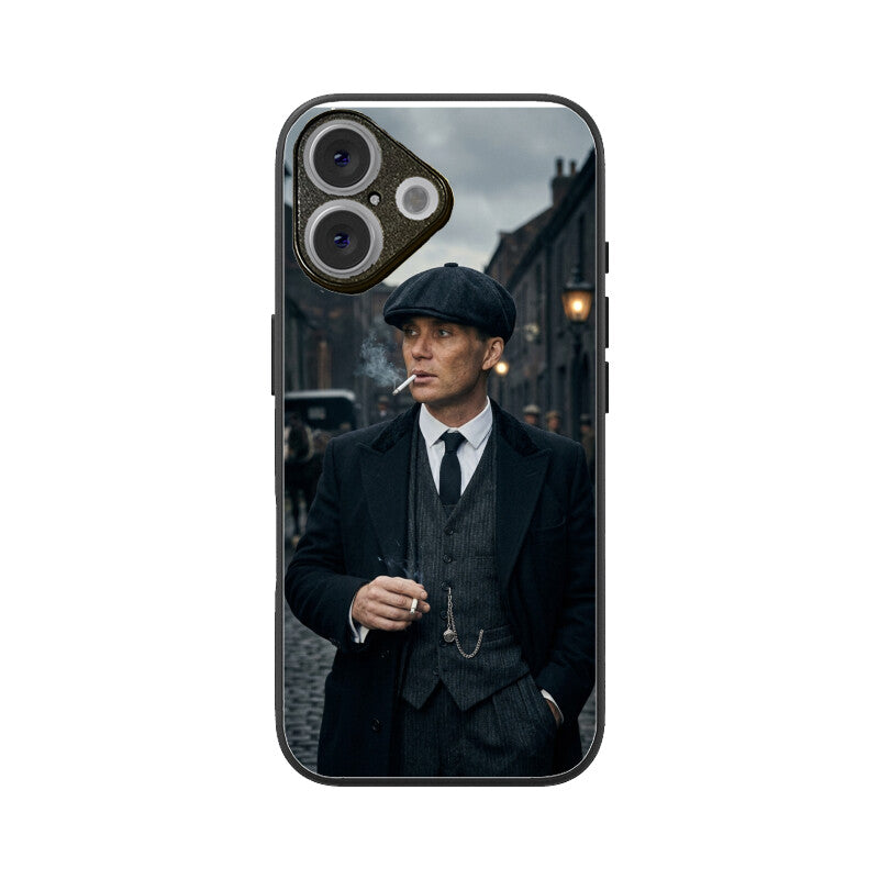 Gizmia – Designer iPhone Cases India | Artistic Covers from ₹399 - Thomas Shelby iPhone Case – Peaky Blinders Minimalist Glass Cover | Gizmia