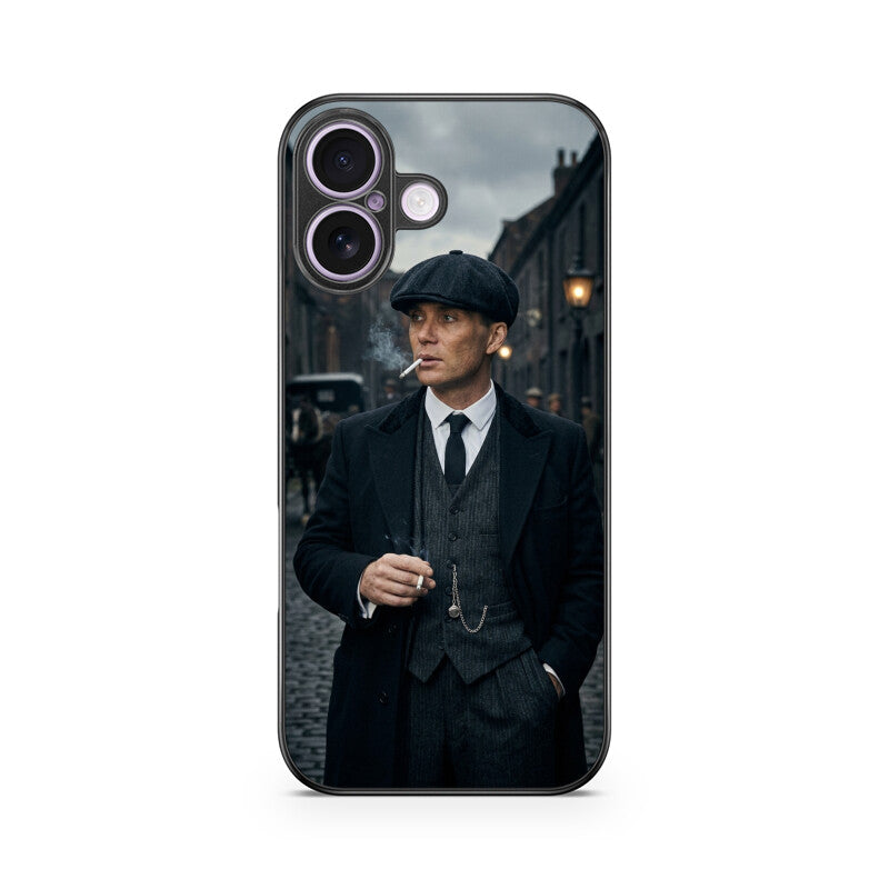 Gizmia – Designer iPhone Cases India | Artistic Covers from ₹399 - Thomas Shelby iPhone Case – Peaky Blinders Minimalist Glass Cover | Gizmia