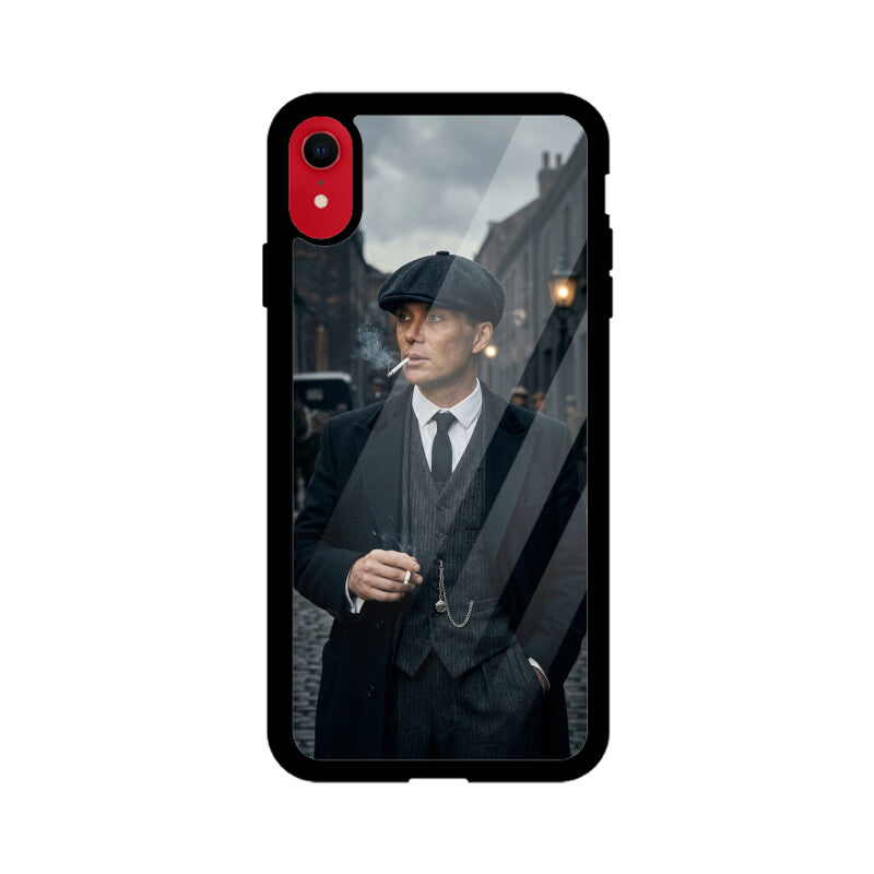 Gizmia – Designer iPhone Cases India | Artistic Covers from ₹399 - Thomas Shelby iPhone Case – Peaky Blinders Minimalist Glass Cover | Gizmia
