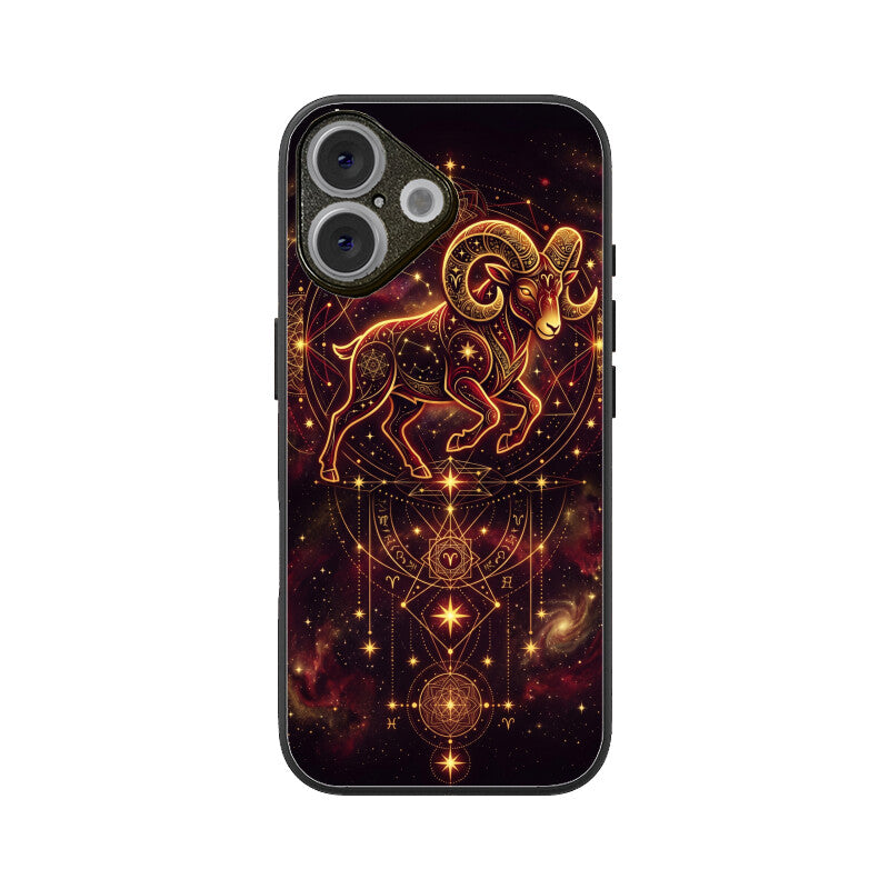 Aries iPhone Case – Fire Sign Tempered Glass Cover | Gizmia