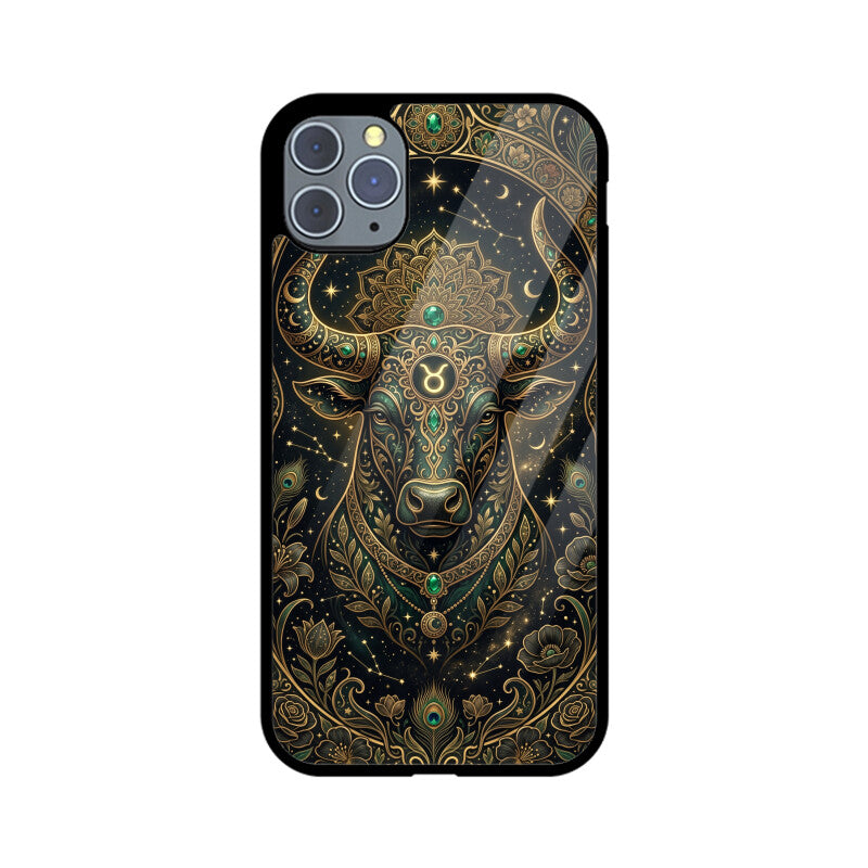 Products - Taurus iPhone Case – Earth Sign Tempered Glass Cover | Gizmia