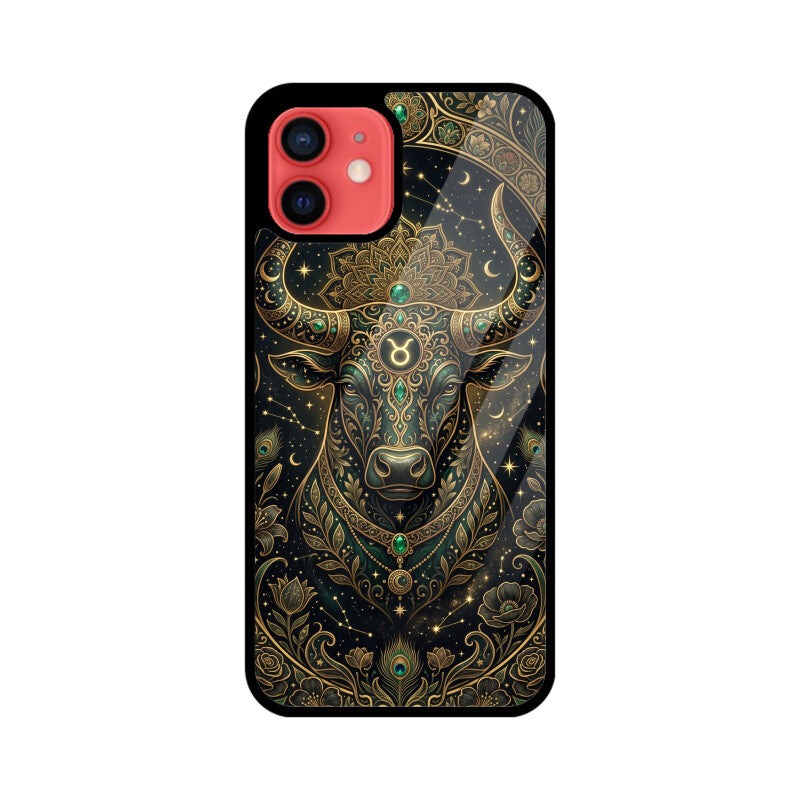Products - Taurus iPhone Case – Earth Sign Tempered Glass Cover | Gizmia