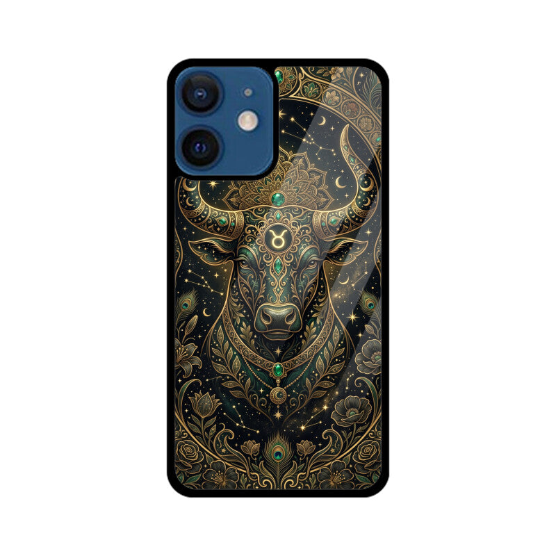 Products - Taurus iPhone Case – Earth Sign Tempered Glass Cover | Gizmia