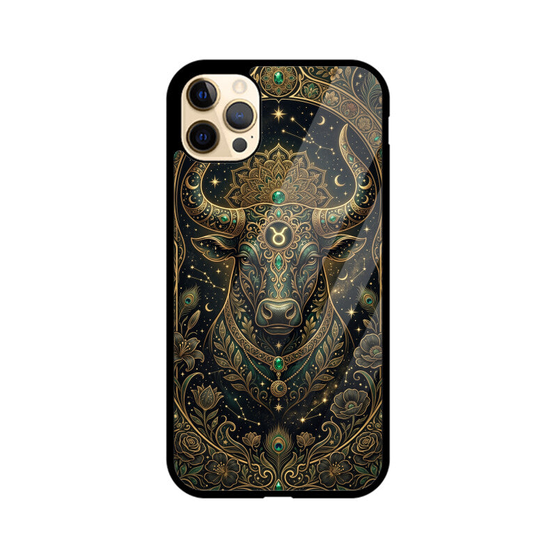 Products - Taurus iPhone Case – Earth Sign Tempered Glass Cover | Gizmia