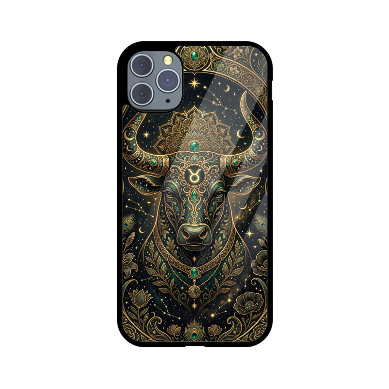 Products - Taurus iPhone Case – Earth Sign Tempered Glass Cover | Gizmia