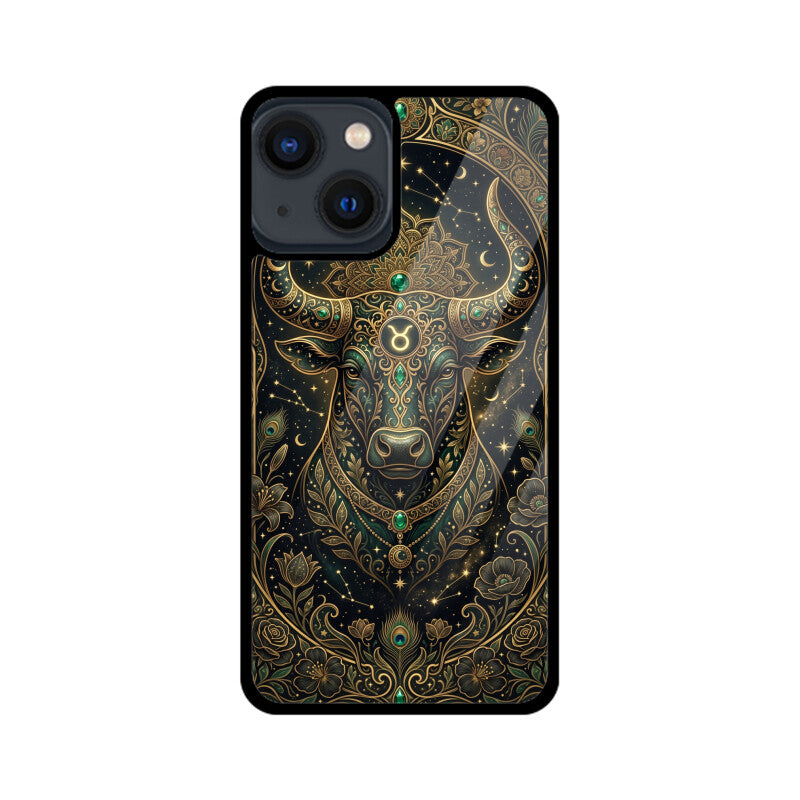 Products - Taurus iPhone Case – Earth Sign Tempered Glass Cover | Gizmia