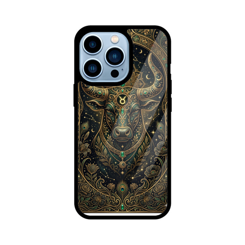 Products - Taurus iPhone Case – Earth Sign Tempered Glass Cover | Gizmia
