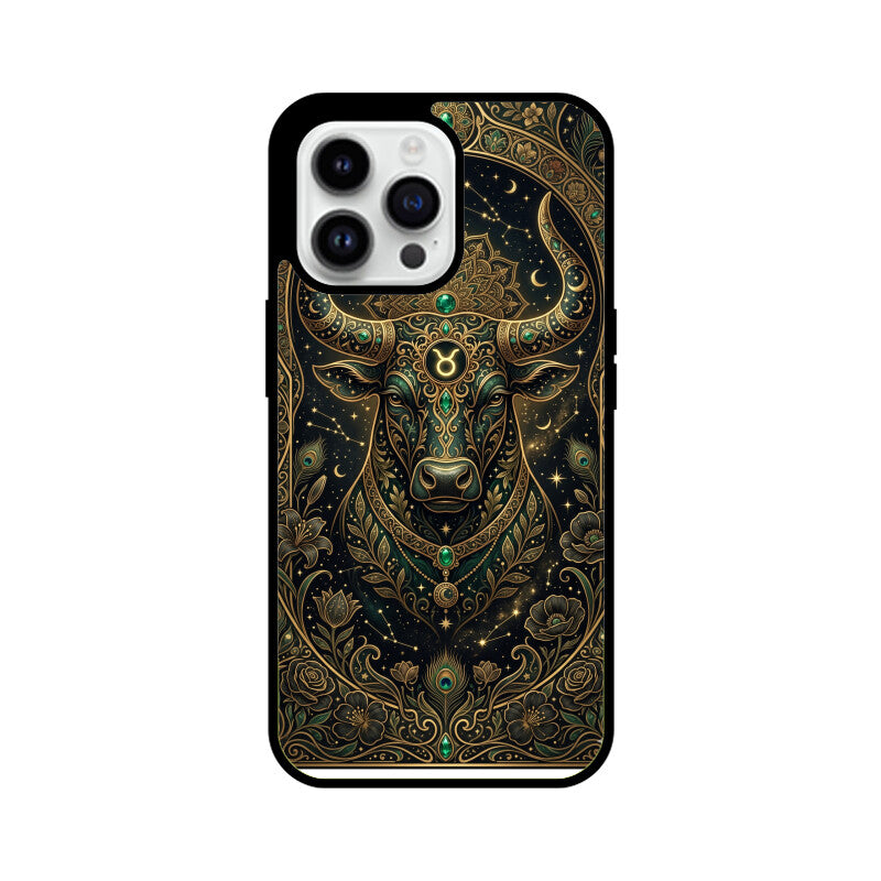 Products - Taurus iPhone Case – Earth Sign Tempered Glass Cover | Gizmia