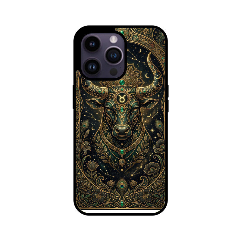 Products - Taurus iPhone Case – Earth Sign Tempered Glass Cover | Gizmia