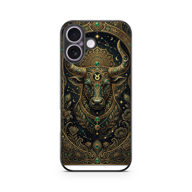 Products - Taurus iPhone Case – Earth Sign Tempered Glass Cover | Gizmia