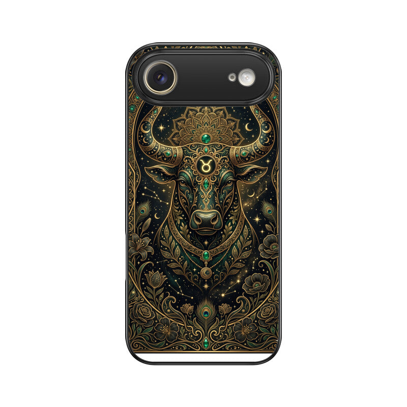 Products - Taurus iPhone Case – Earth Sign Tempered Glass Cover | Gizmia