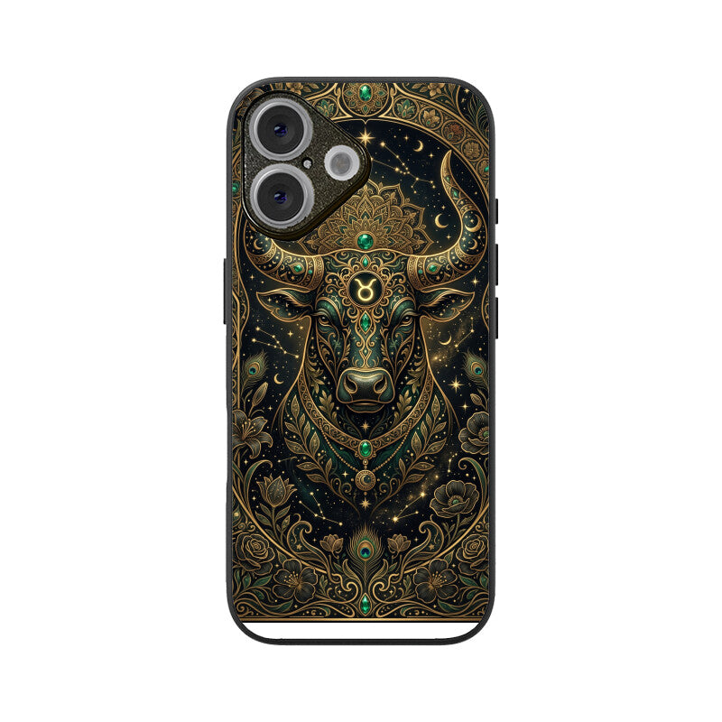 Products - Taurus iPhone Case – Earth Sign Tempered Glass Cover | Gizmia