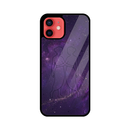 Gemini iPhone Case – Twin Stars Tempered Glass Cover | Gizmia