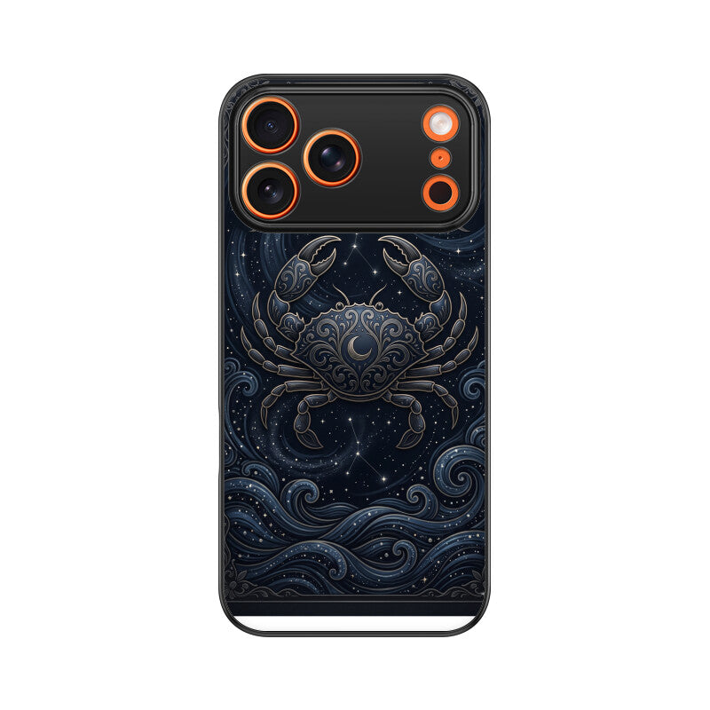 Cancer iPhone Case – Moon Child Tempered Glass Cover | Gizmia