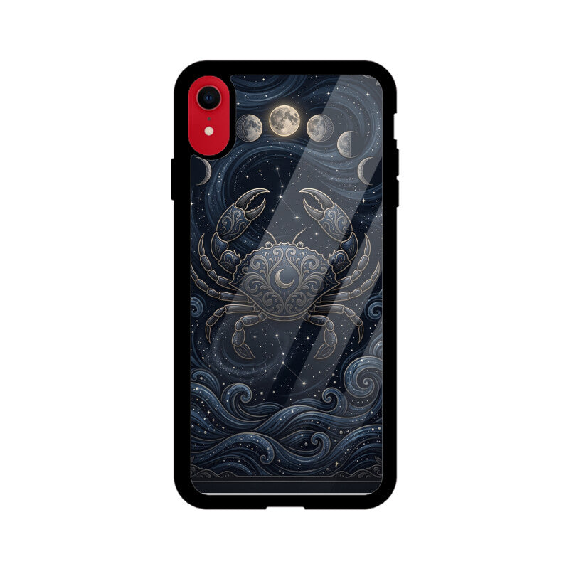 Cancer iPhone Case – Moon Child Tempered Glass Cover | Gizmia
