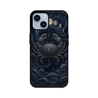Cancer iPhone Case – Moon Child Tempered Glass Cover | Gizmia