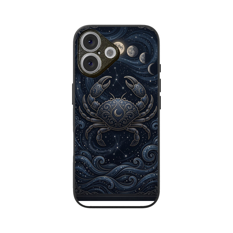 Gizmia – Designer iPhone Cases India | Artistic Covers from ₹399 - Cancer iPhone Case – Moon Child Tempered Glass Cover | Gizmia
