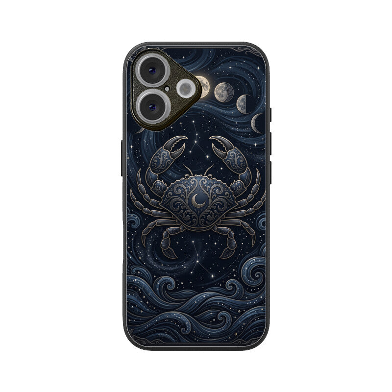 Gizmia – Designer iPhone Cases India | Artistic Covers from ₹399 - Cancer iPhone Case – Moon Child Tempered Glass Cover | Gizmia