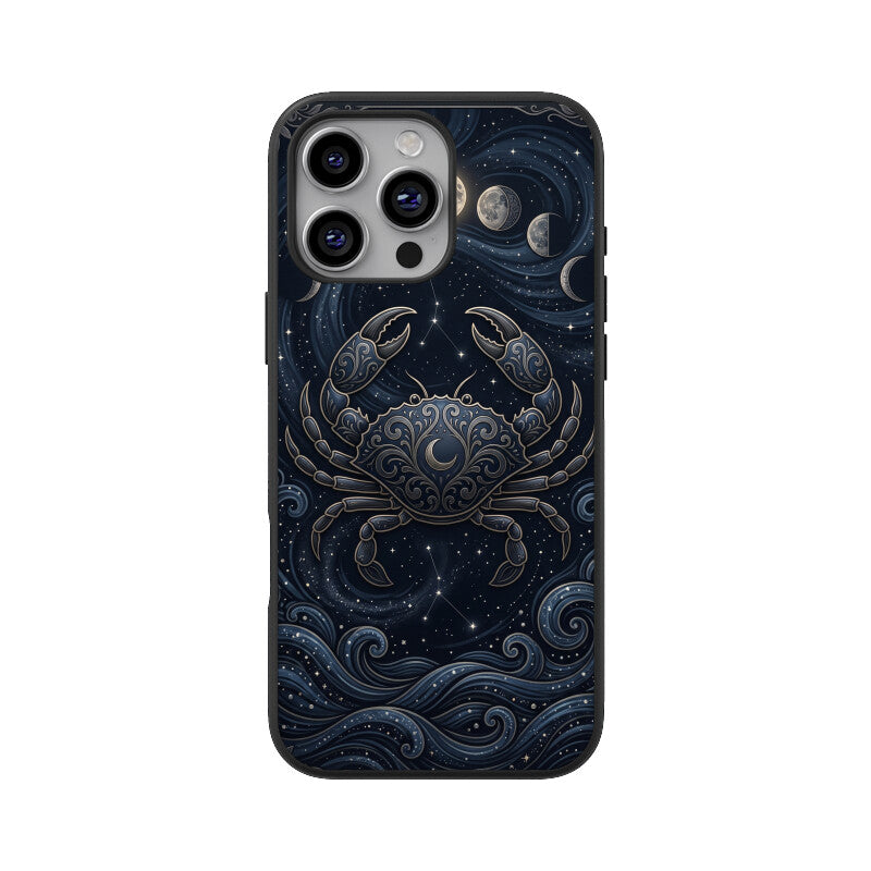 Gizmia – Designer iPhone Cases India | Artistic Covers from ₹399 - Cancer iPhone Case – Moon Child Tempered Glass Cover | Gizmia