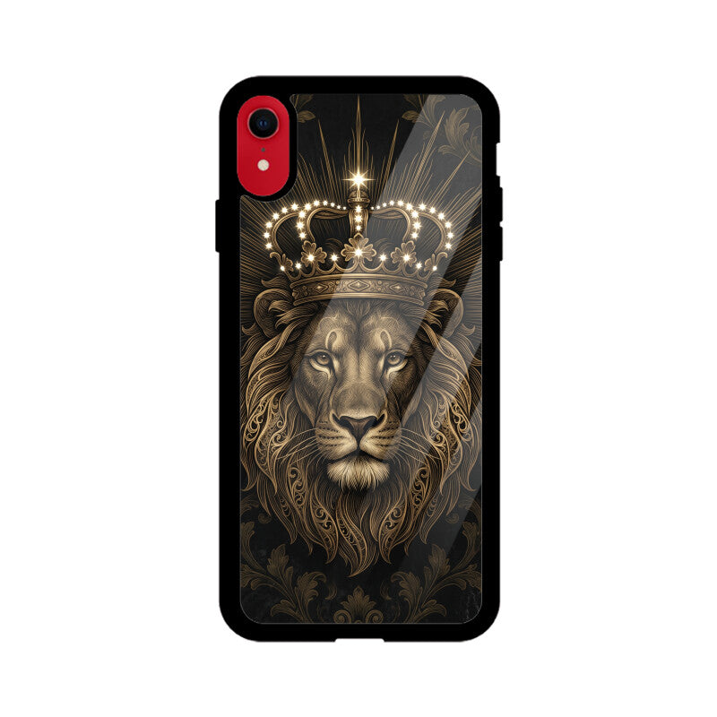 Products - Leo iPhone Case – Gold Lion Tempered Glass Cover | Gizmia