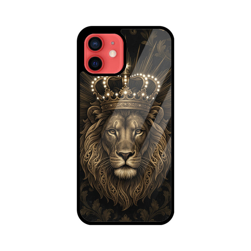 Products - Leo iPhone Case – Gold Lion Tempered Glass Cover | Gizmia