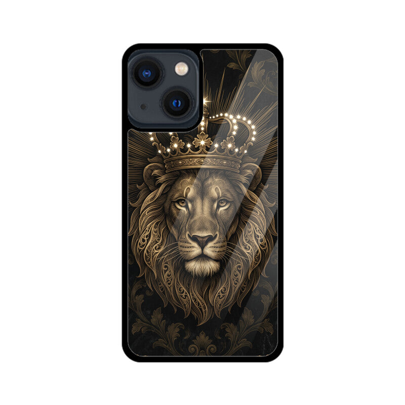 Products - Leo iPhone Case – Gold Lion Tempered Glass Cover | Gizmia