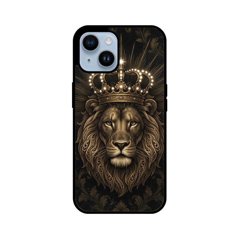 Products - Leo iPhone Case – Gold Lion Tempered Glass Cover | Gizmia