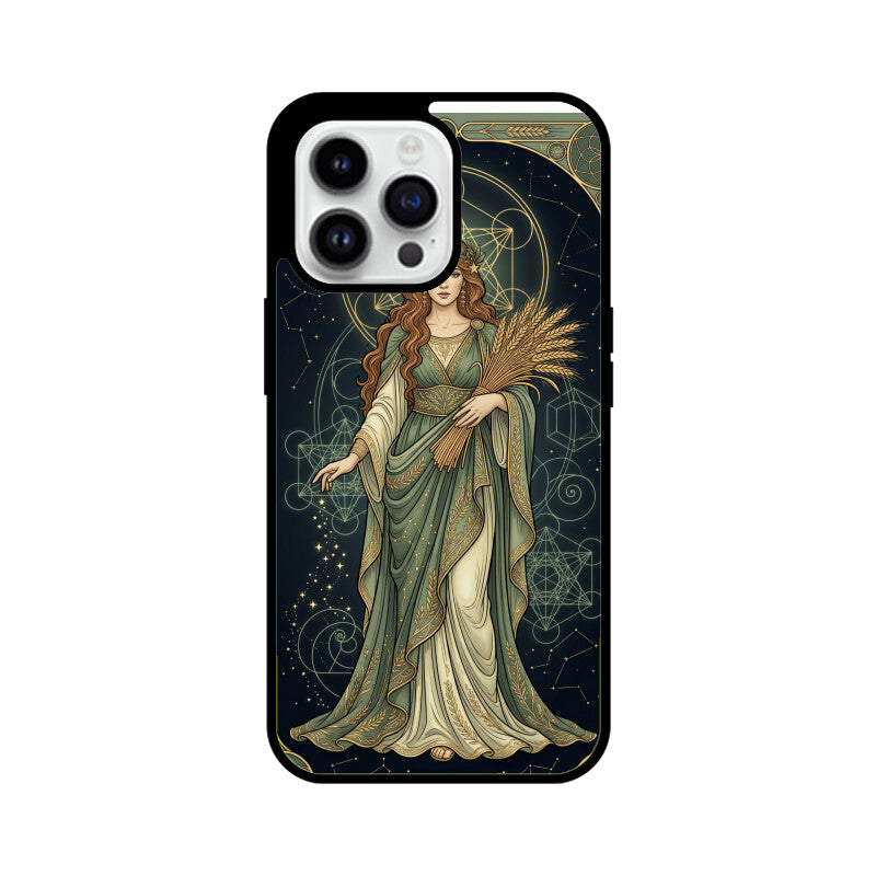 Virgo iPhone Case India – Celestial Goddess Glass Cover | Gizmia