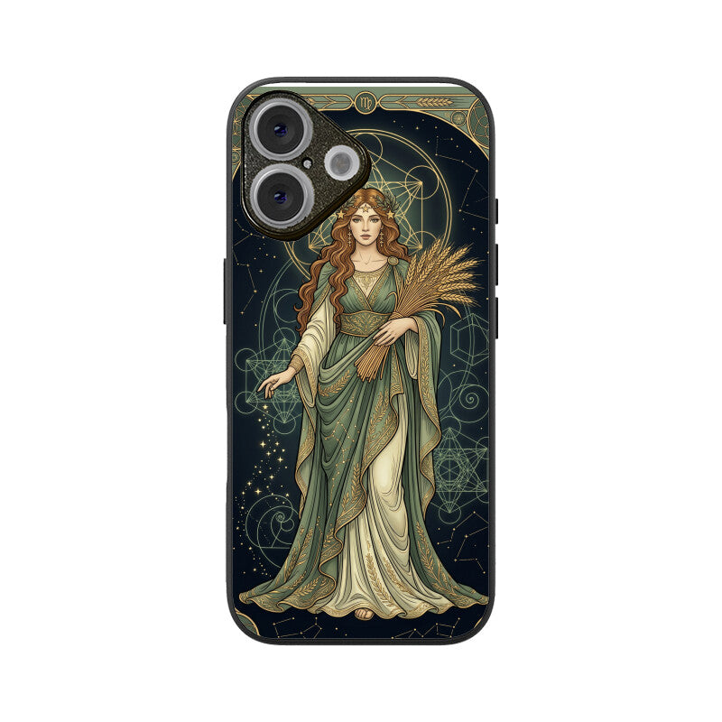 Gizmia – Designer iPhone Cases India | Artistic Covers from ₹399 - Virgo iPhone Case India – Celestial Goddess Glass Cover | Gizmia