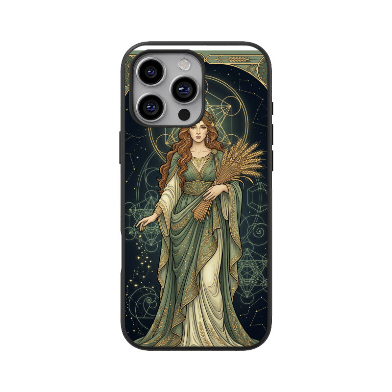 Virgo iPhone Case India – Celestial Goddess Glass Cover | Gizmia