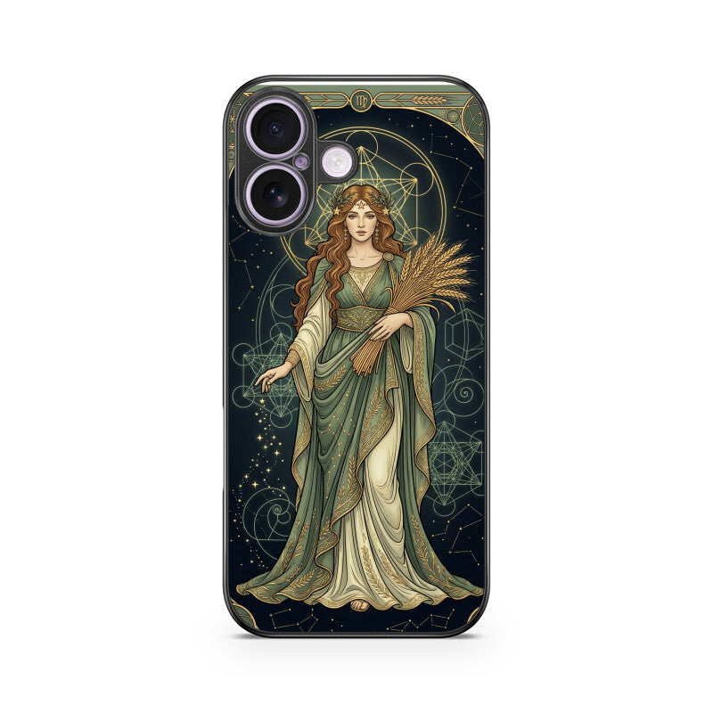Gizmia – Designer iPhone Cases India | Artistic Covers from ₹399 - Virgo iPhone Case India – Celestial Goddess Glass Cover | Gizmia