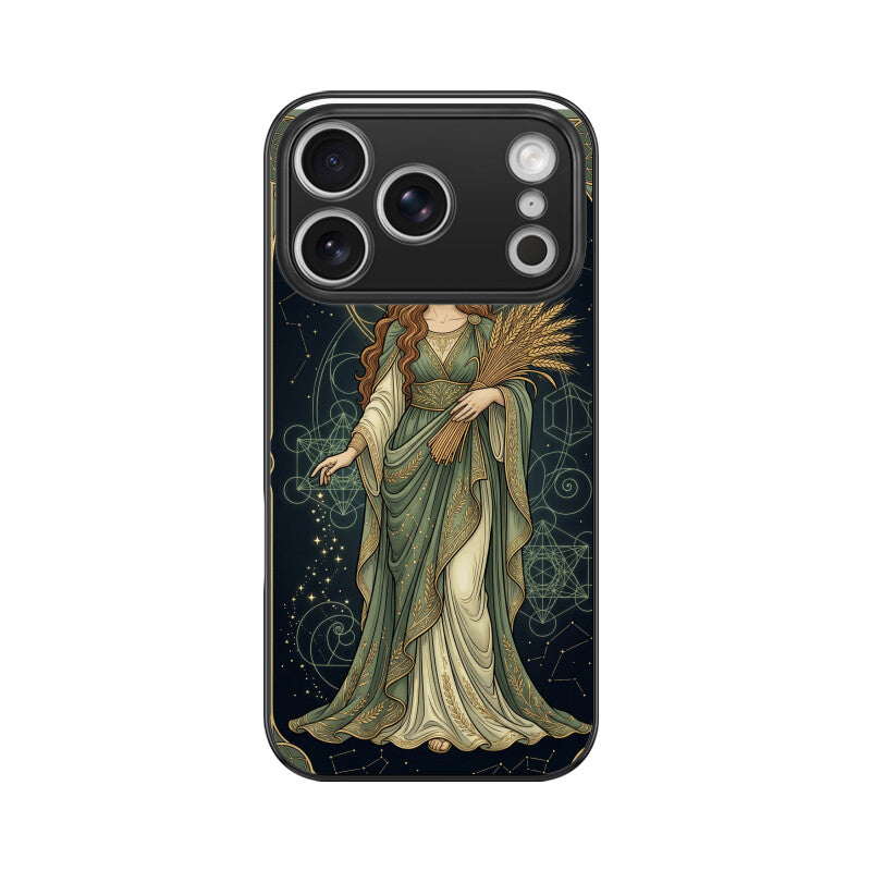 Virgo iPhone Case India – Celestial Goddess Glass Cover | Gizmia
