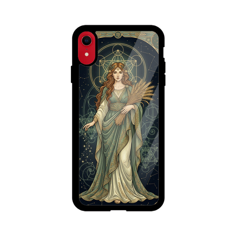 Virgo iPhone Case India – Celestial Goddess Glass Cover | Gizmia