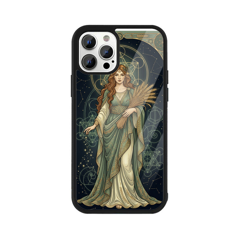 Virgo iPhone Case India – Celestial Goddess Glass Cover | Gizmia