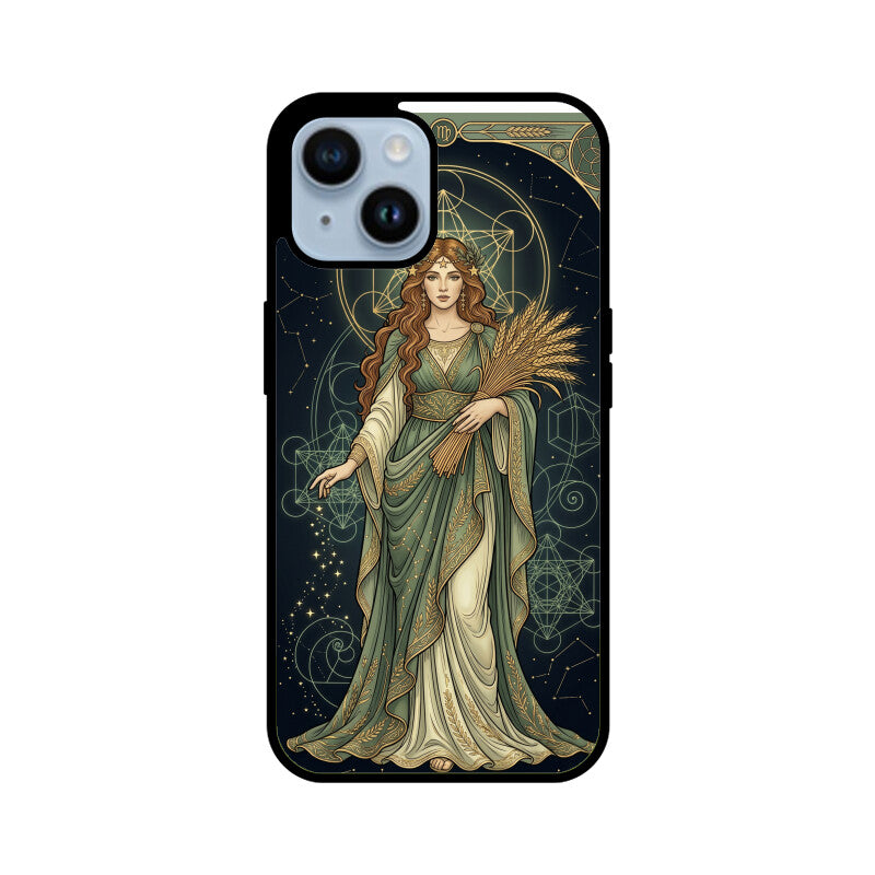 Virgo iPhone Case India – Celestial Goddess Glass Cover | Gizmia