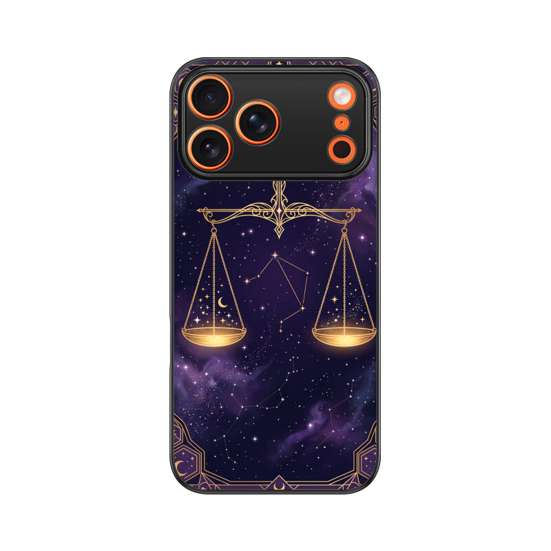 Libra iPhone Case – Cosmic Balance Tempered Glass Cover | Gizmia