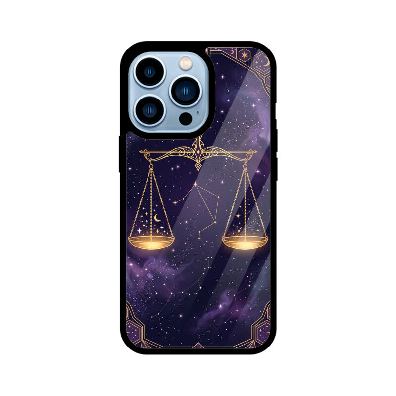 Libra iPhone Case – Cosmic Balance Tempered Glass Cover | Gizmia