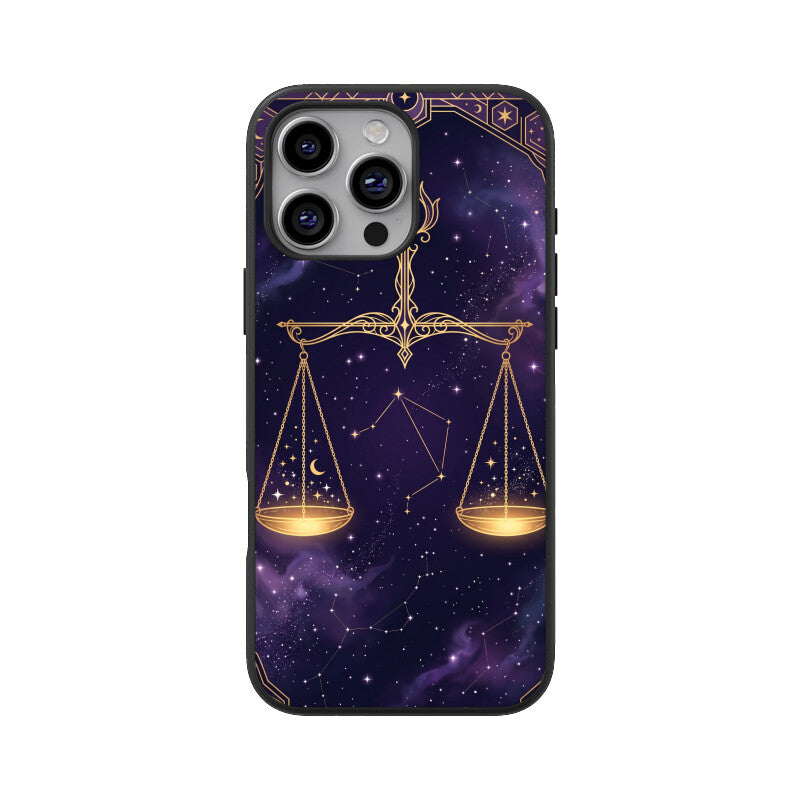 Libra iPhone Case – Cosmic Balance Tempered Glass Cover | Gizmia