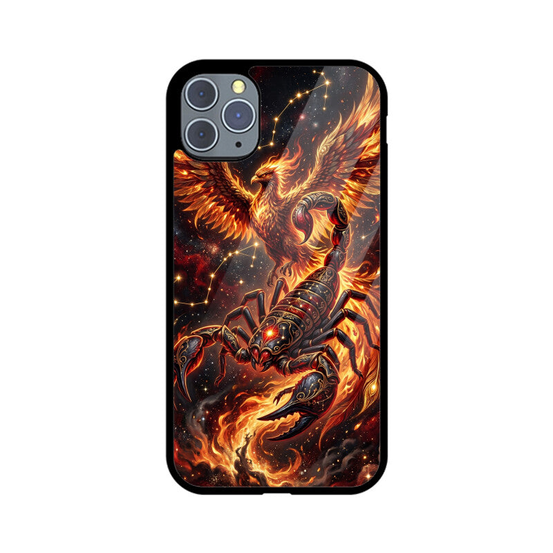 Gizmia – Designer iPhone Cases India | Artistic Covers from ₹399 - Scorpio iPhone Case – Dark Phoenix Tempered Glass Cover | Gizmia