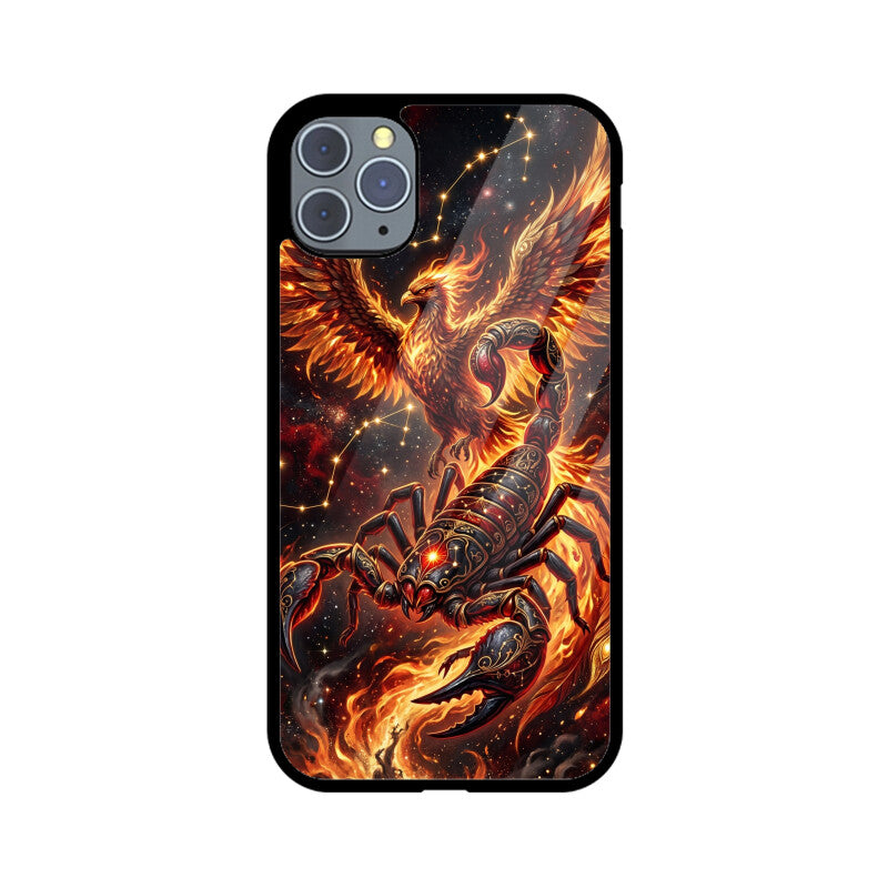 Scorpio iPhone Case – Dark Phoenix Tempered Glass Cover | Gizmia