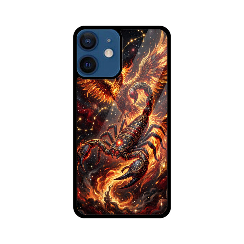 Gizmia – Designer iPhone Cases India | Artistic Covers from ₹399 - Scorpio iPhone Case – Dark Phoenix Tempered Glass Cover | Gizmia