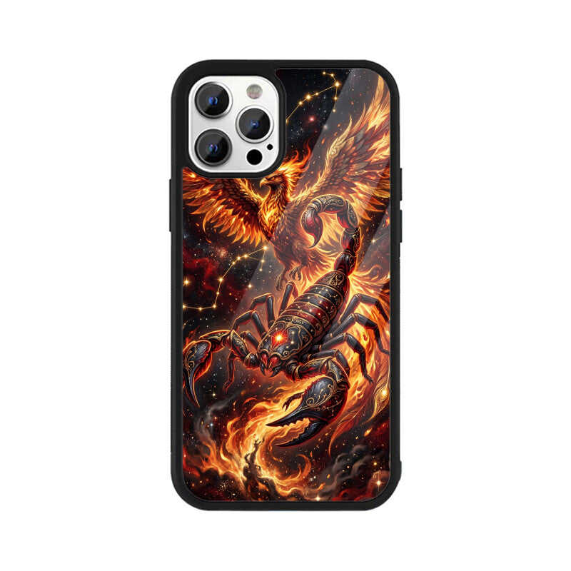 Scorpio iPhone Case – Dark Phoenix Tempered Glass Cover | Gizmia