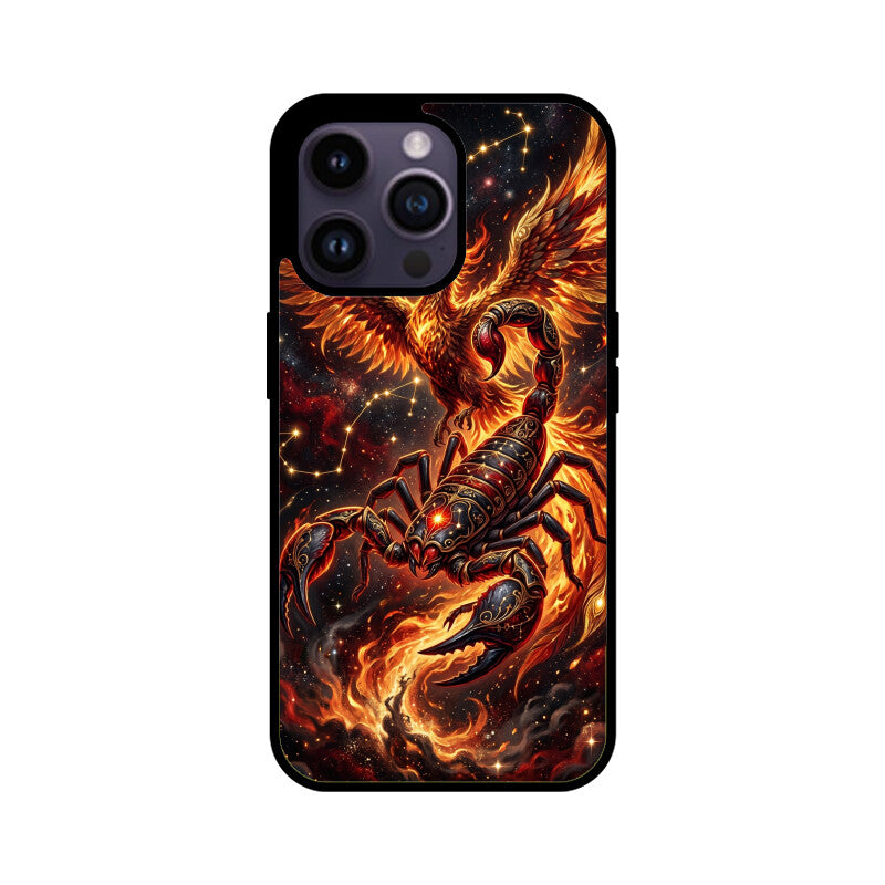 Scorpio iPhone Case – Dark Phoenix Tempered Glass Cover | Gizmia