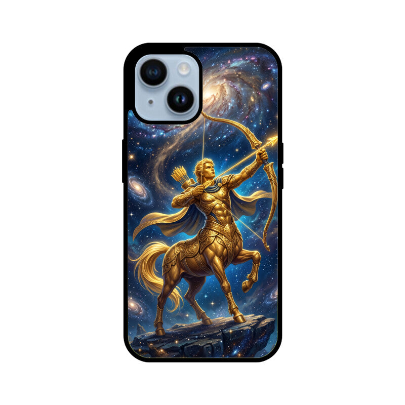 Gizmia – Designer iPhone Cases India | Artistic Covers from ₹399 - Sagittarius iPhone Case – Arrow of Stars Tempered Glass Cover | Gizmia
