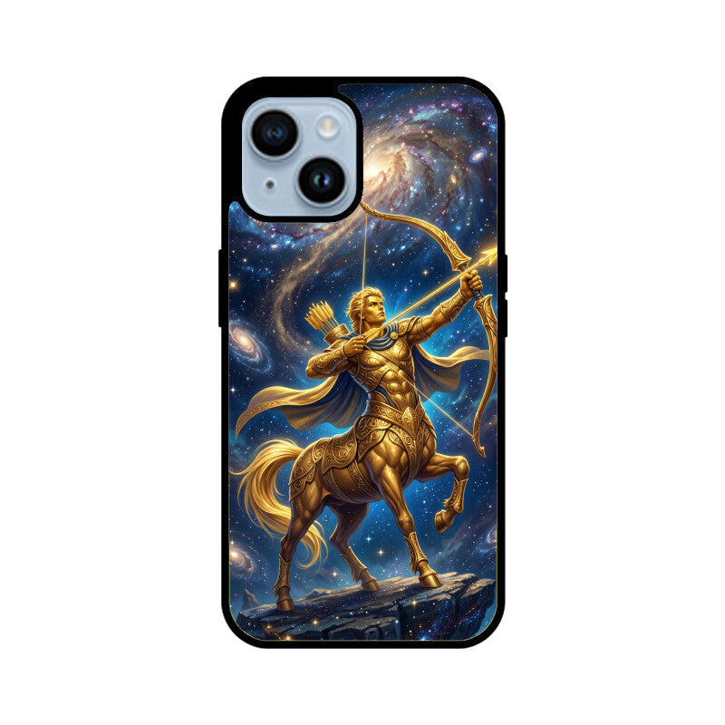 Gizmia – Designer iPhone Cases India | Artistic Covers from ₹399 - Sagittarius iPhone Case – Arrow of Stars Tempered Glass Cover | Gizmia