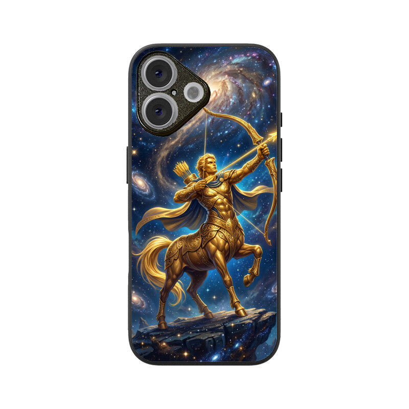 Gizmia – Designer iPhone Cases India | Artistic Covers from ₹399 - Sagittarius iPhone Case – Arrow of Stars Tempered Glass Cover | Gizmia