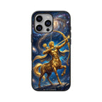 Sagittarius iPhone Case – Arrow of Stars Tempered Glass Cover | Gizmia