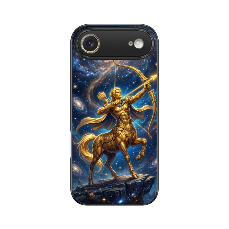 Gizmia – Designer iPhone Cases India | Artistic Covers from ₹399 - Sagittarius iPhone Case – Arrow of Stars Tempered Glass Cover | Gizmia